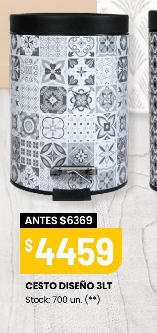 Changomas Cesto diseño 3lt oferta