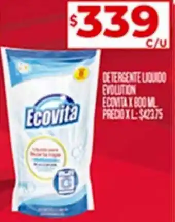 Supermercados DIA Detergente Ecovita x 800ml oferta