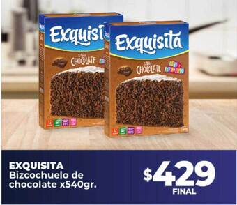 Supermayorista Vital Exquisita bizcochuelo de chocolate oferta