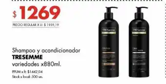 Disco Shampoo y acondicionador tresemmé oferta