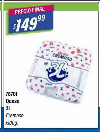 Queso 3l cremoso