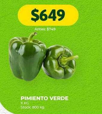 Super MAMI Pimiento verde x kg oferta