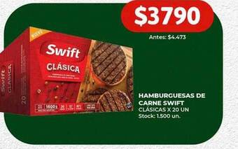 Super MAMI Hamburguesa de carne swift clásica oferta