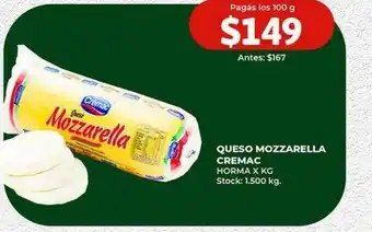 Super MAMI Queso mozzarella cremac oferta