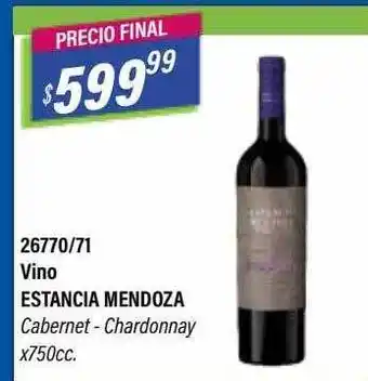 Micropack Vino estancia mendoza cabernet-chardonnay oferta