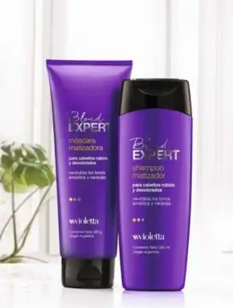 Violetta Fabiani Set matizador shampoo + mascarilla blond expert oferta