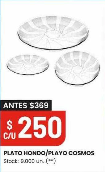 Changomas Plato hondo-playo cosmos oferta
