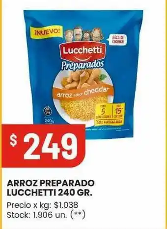 Changomas Arroz preparado lucchetti 240 gr. oferta