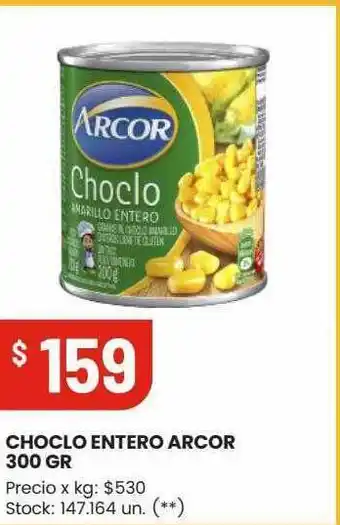Changomas Choclo entero arcor 300 gr oferta