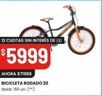 Changomas Bicicleta rodado 20 oferta
