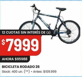 Changomas Bicicleta rodado 26 oferta