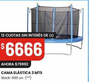 Changomas Cama elástica 3 mts oferta