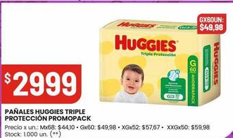 Changomas Pañales huggies triple protección promopack oferta