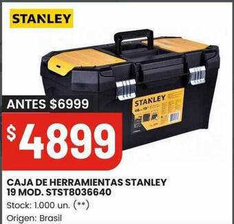 Changomas Caja de herramientas stanley 19 mod. stst8036640 oferta
