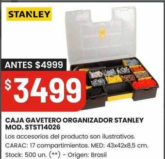 Changomas Caja gavetero organizador stanley mod. stst14026 oferta