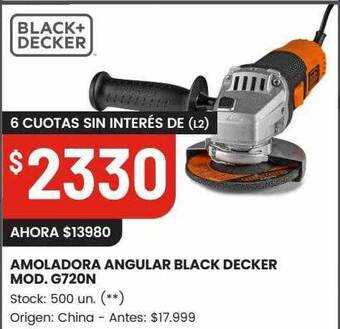 Changomas Amoladora angular black decker mod. g720n oferta