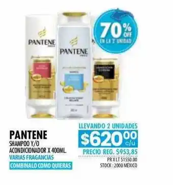 Pigmento Pantene shampoo oferta
