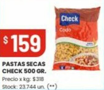 Changomas Pastas Secas Check 500g oferta