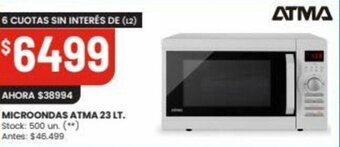Microondas Atma 23lt