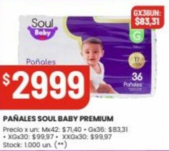 Changomas Pañales Soul Baby Premium oferta