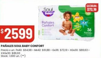 Changomas Pañales Soul Baby Confort oferta