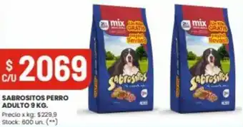Changomas Sabrositos Perro Adulto 9kg oferta