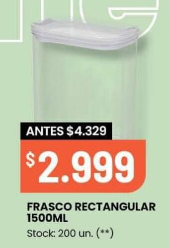 Changomas Frasco Rectangular 1500ml oferta