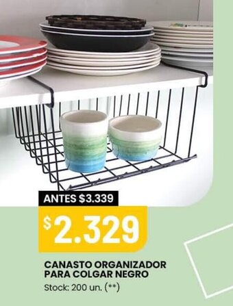 Changomas Canasto Organizador para Colgar Negro oferta