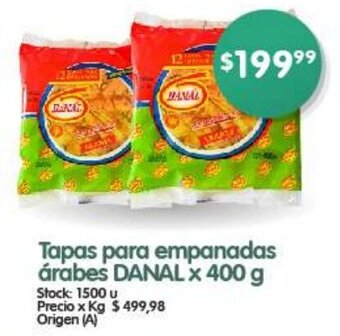 Supermercados Buenos Días Tapas para Empanadas Árabes DANAL x 400g oferta