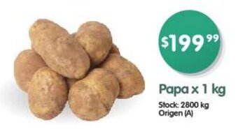 Supermercados Buenos Días Papa x 1kg oferta