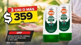 Carrefour Maxi Repelente en crema off! extra duración x 100g oferta