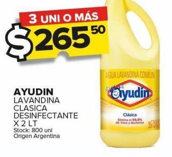 Carrefour Maxi Lavandina ayudin clásica desinfectante x 2l oferta