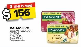 Carrefour Maxi Jabón de tocador palmolive varios x 150g oferta