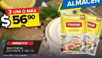 Carrefour Maxi Mayonesa menoyo dp x 100cc oferta