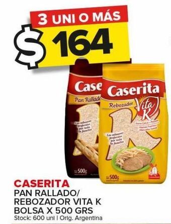 Carrefour Maxi Pan rallado caserita rebozador vita k x 500g oferta