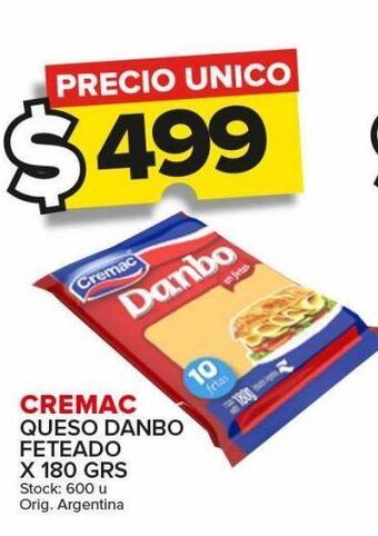 Carrefour Maxi Queso dambo cremac feteado 180g oferta