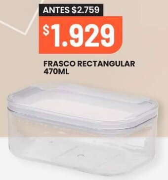 Changomas FRASCO RECTANGULAR 470ML oferta