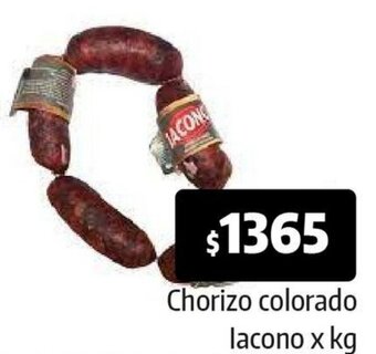 Autoservicio Capo Chorizo colorado lacono x kg oferta