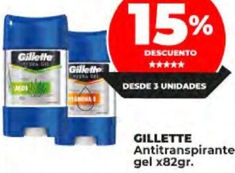 Supermayorista Vital GILLETTE Antitranspirante gel x82gr. oferta