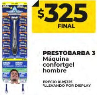 Supermayorista Vital PRESTOBARBA 3 Máquina confortgel hombre oferta