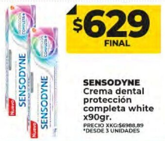 Supermayorista Vital SENSODYNE Crema dental protección completa white x90gr. oferta
