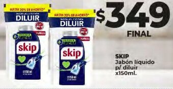 Supermayorista Vital SKIP Jabón líquido p/ diluir x150ml. oferta