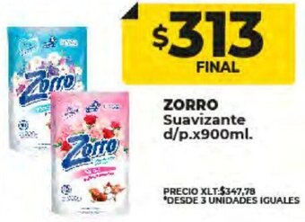 Supermayorista Vital ZORRO Suavizante d/p.x900ml. oferta