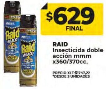 Supermayorista Vital RAID Insecticida doble acción mmm x360/370cc. oferta