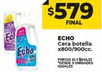 Supermayorista Vital ECHO Cera botella x800/900cc. oferta