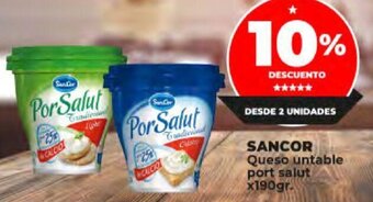 Supermayorista Vital SANCOR Queso untable port salut x190gr. oferta
