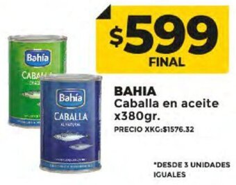 Supermayorista Vital BAHIA Caballa en aceite x380gr. oferta
