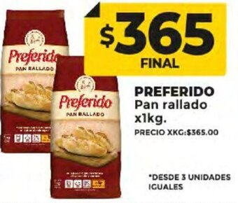 Supermayorista Vital PREFERIDO Pan rallado x1kg. oferta