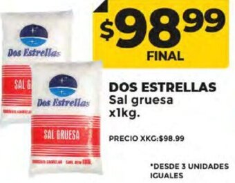 Supermayorista Vital DOS ESTRELLAS Sal gruesa x1kg. oferta