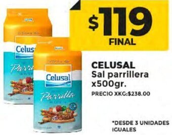 Supermayorista Vital CELUSAL Sal parrillera x500gr. oferta
